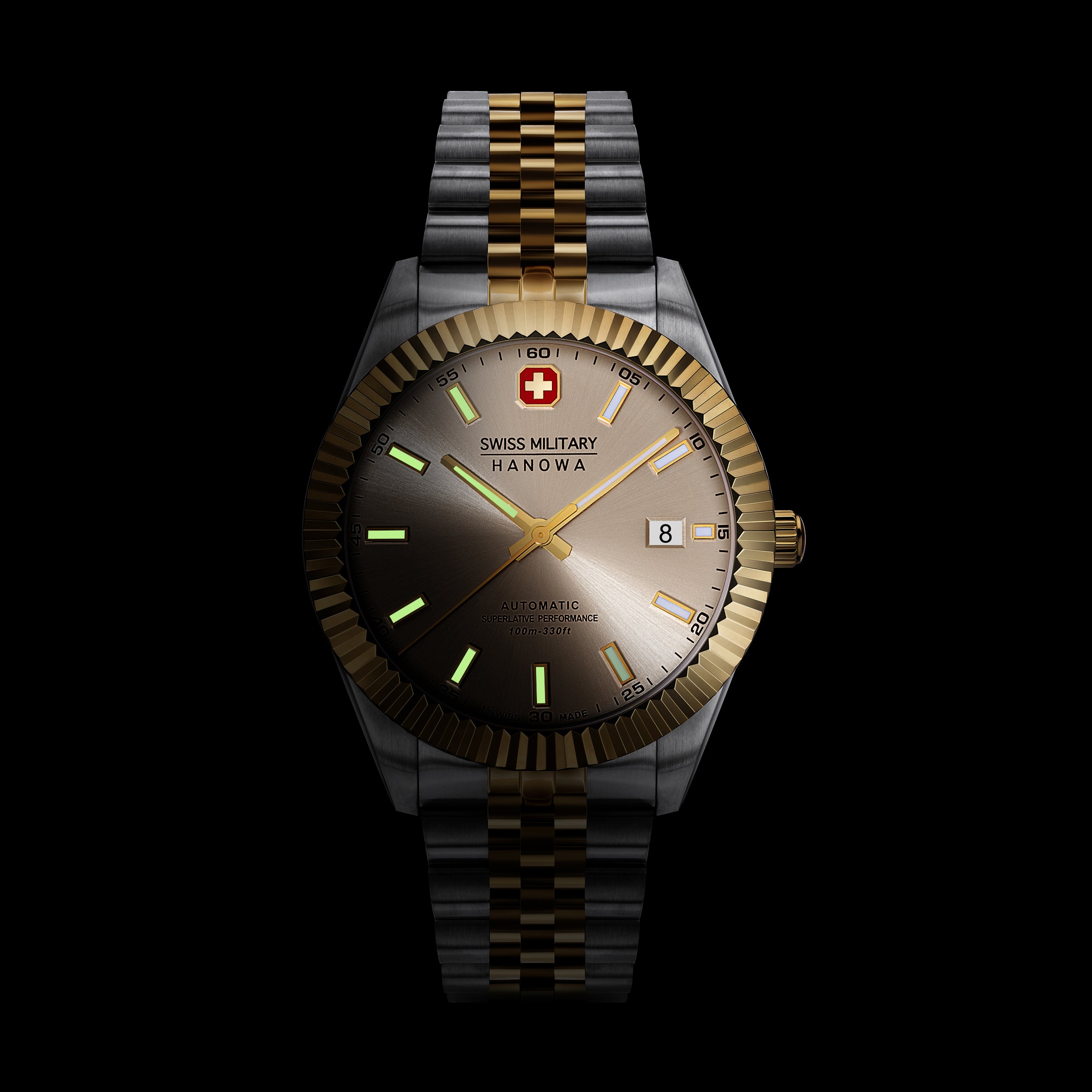 Swiss military hanowa automatic sapphire deals